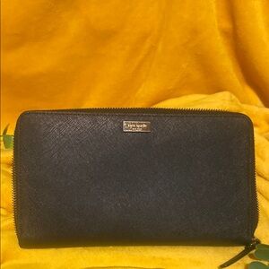 Kate Spade Black Travel Wallet